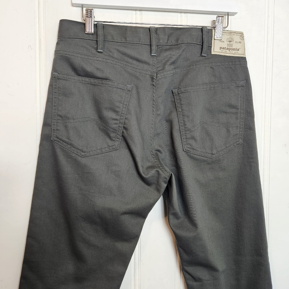 Patagonia Gray Performance Twill Pants Mens 31 x 32 Slim Straight Stretch - Picture 9 of 16